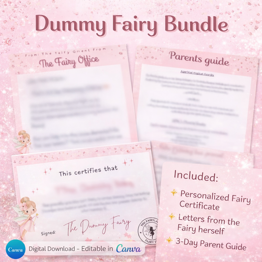 The Dummy Fairy- 3 day plan